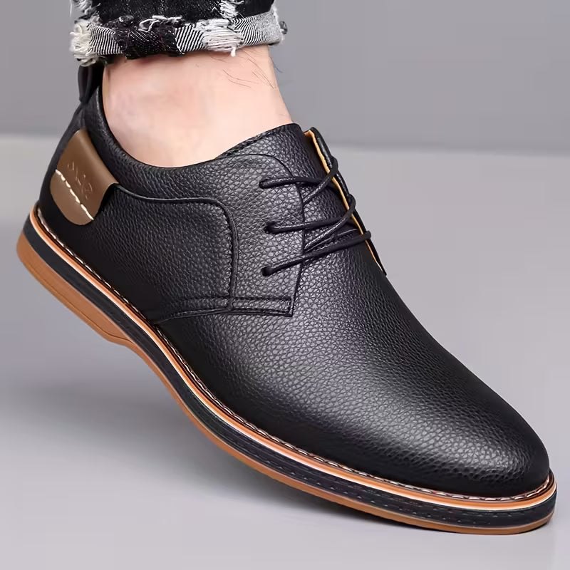 Men's slip-on leather moccasins
