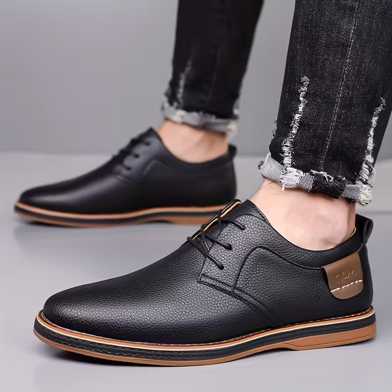 Men's slip-on leather moccasins