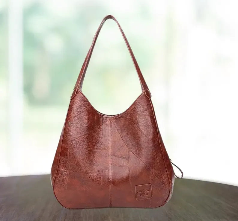 Leather Shoulder Bag Large Tote