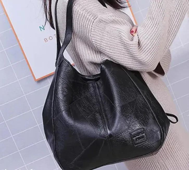 Leather Shoulder Bag Large Tote