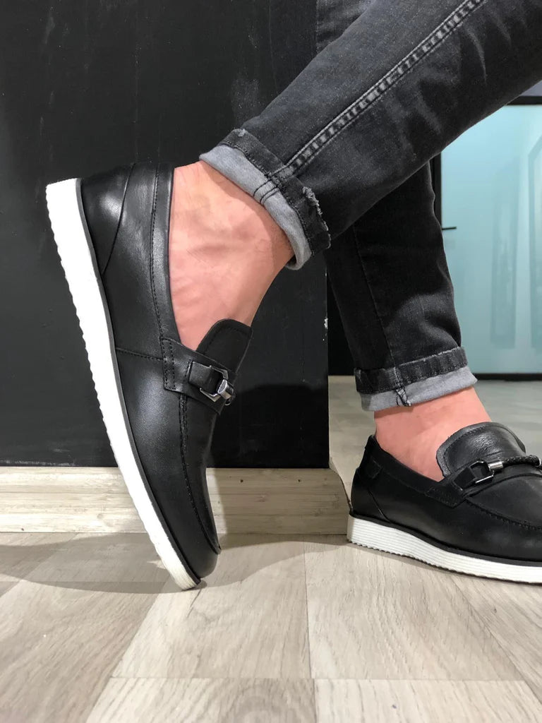 Buckle Leather Shoe