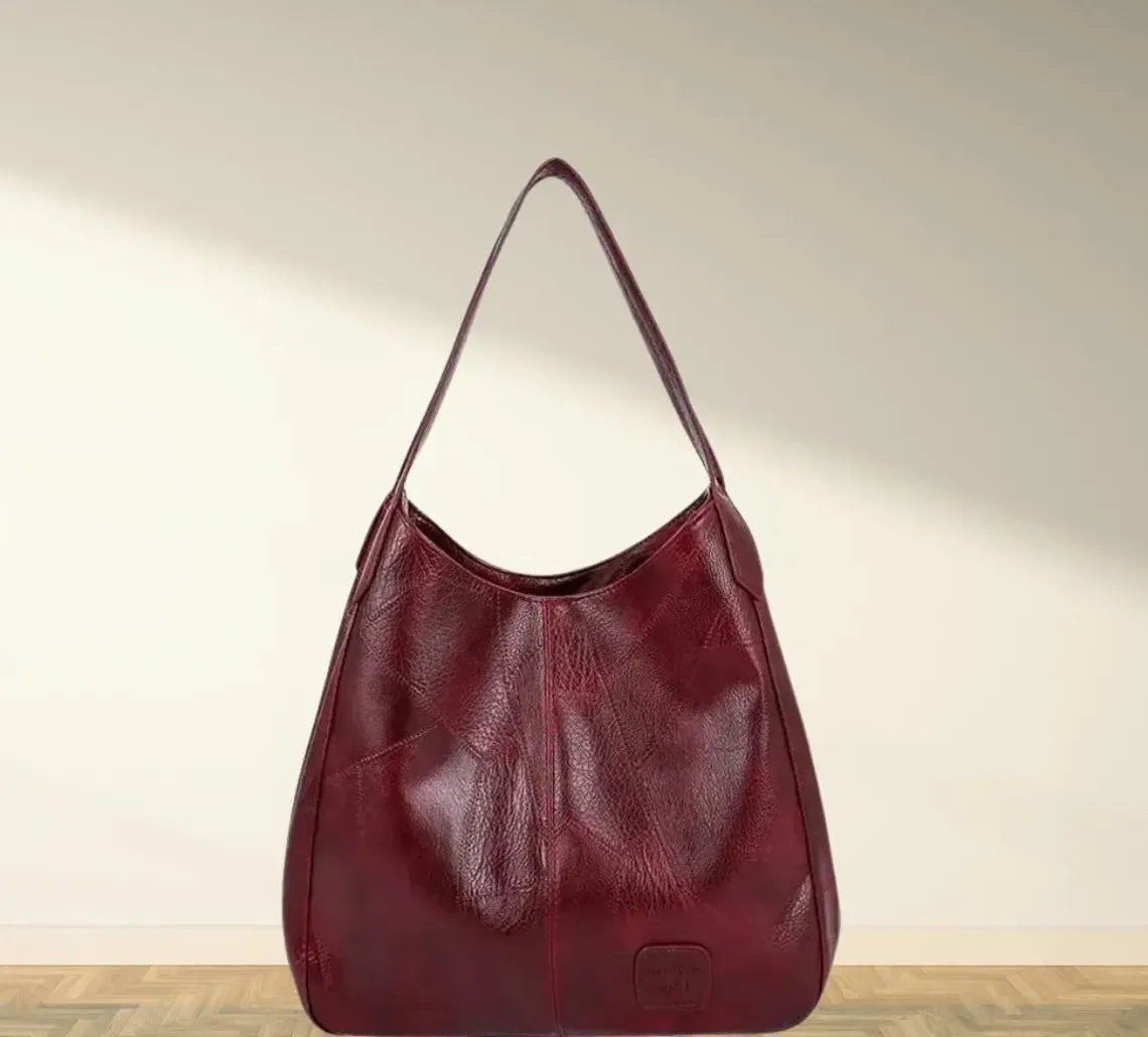 Leather Shoulder Bag Large Tote