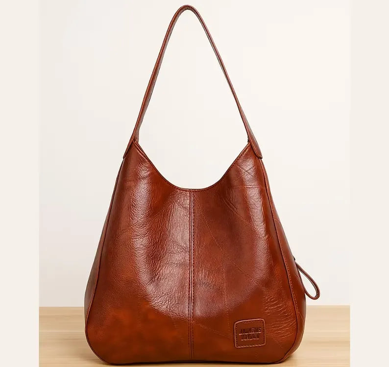 Leather Shoulder Bag Large Tote